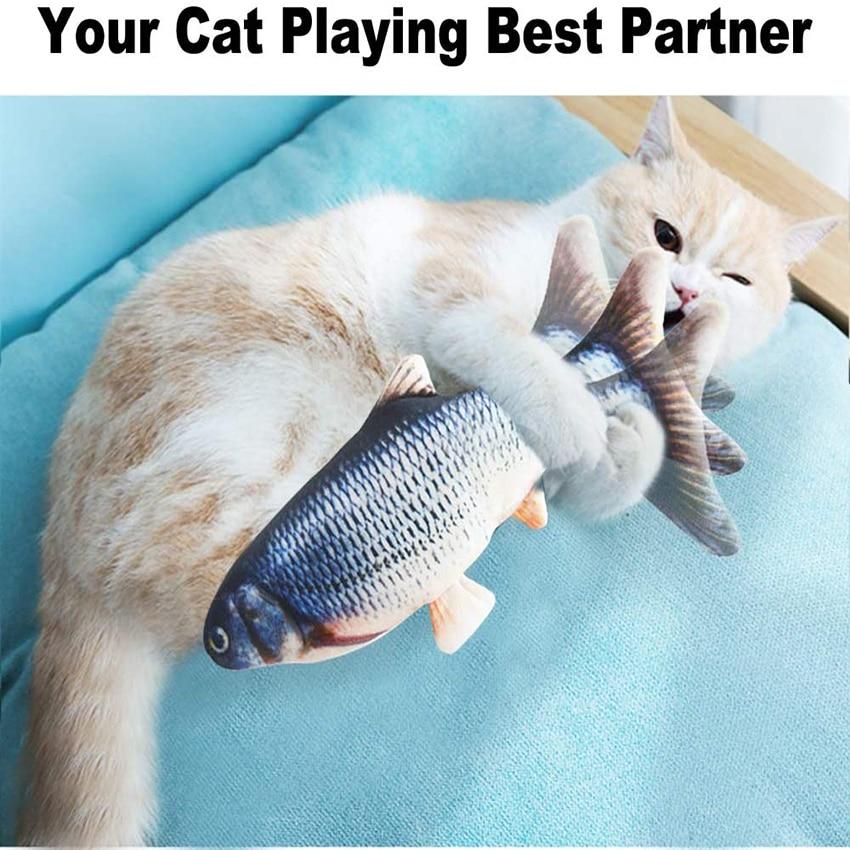 Electric Flopping Fish Toy for Cats